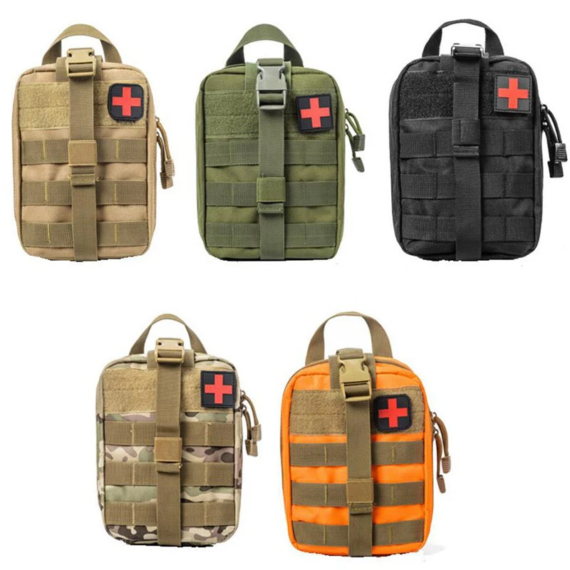 Tactical First Aid Kit Portable Emergency Medical Kit Accessory Bag Molle Hanging Bag Riding Mountain Leisure