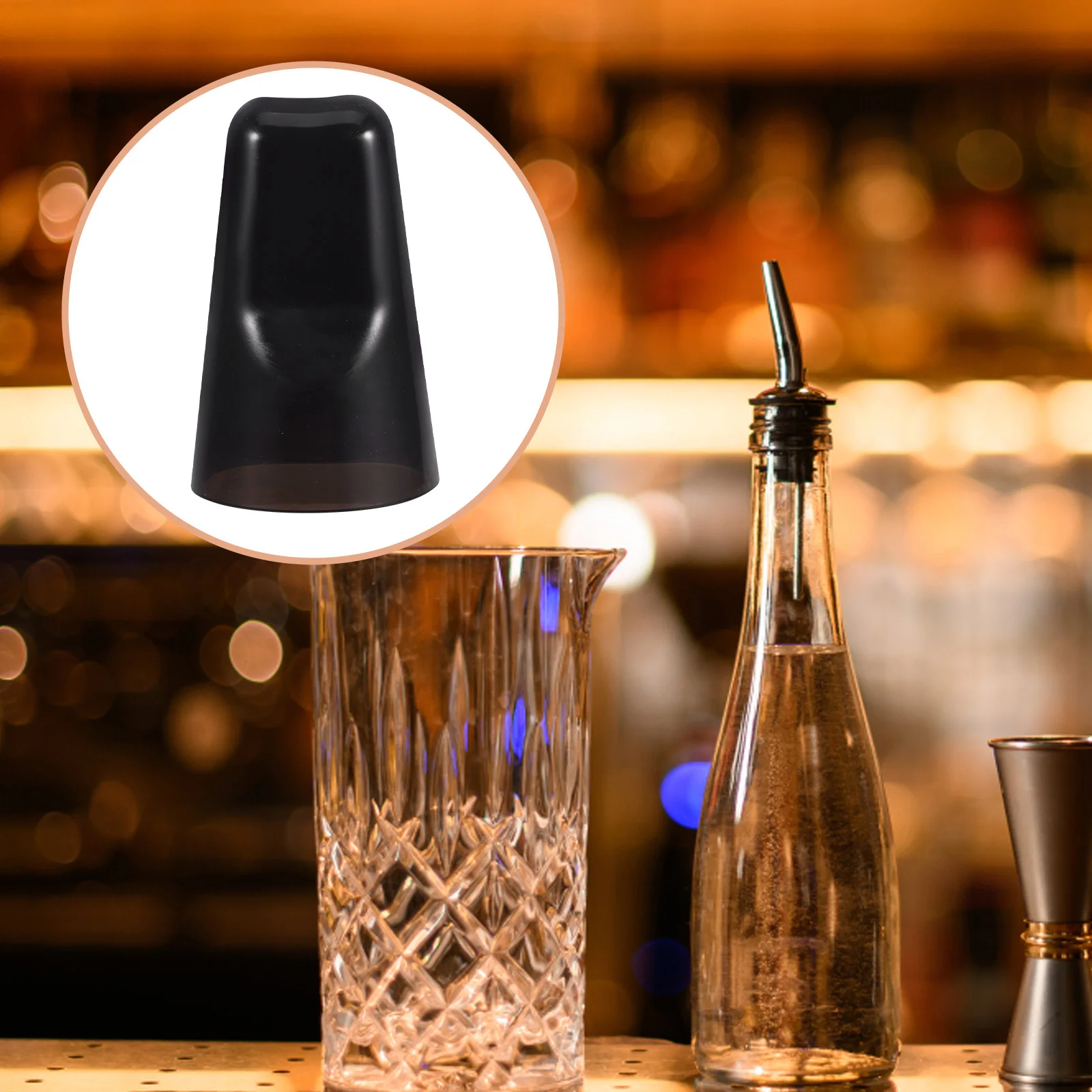 

6Pcs Universal Wine Pourer Cover Cap Leakproof Spill Prevention Bottle Stopper Seal Freshness Protector for Home Party Kitchen