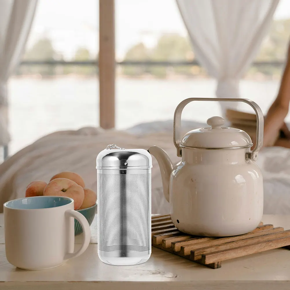 

2pcs Stainless Steel Seasoning Strainer Large Size Reusable Spice Filter For Soup Tea Hot Pot Cooking Leakage Proof Kitchen