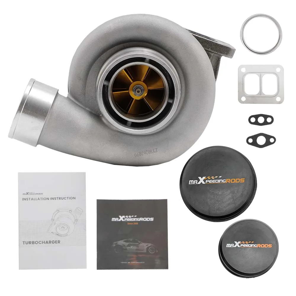 

GT45 T4 V-band 600+hp Boost billet Turbocharger Turbo for 4.0L-6.0L Engine 1.05 A/r Turbine Universal