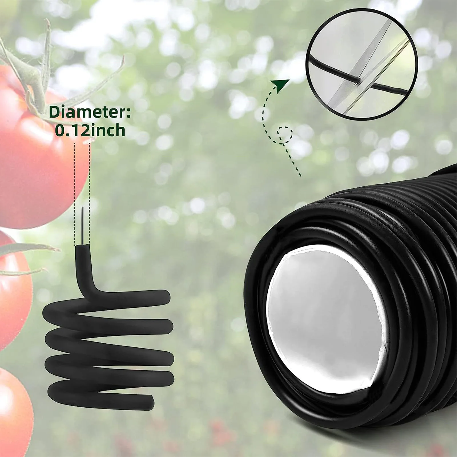 

Резиновые стяжки для подвязки растений, твист-тейпы, простые в использовании, для овощей, 20 м, садовые стяжки, с покрытием, многоразовые