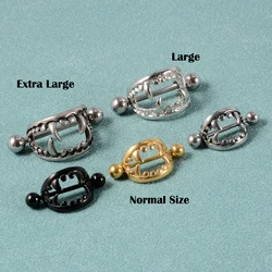 2Pcs 14G Sexy Teeth Nipple Ring Shield Cover Barbell Nipple Piercing Bar for Women Surgical Steel Breast Body Piercing Jewelry