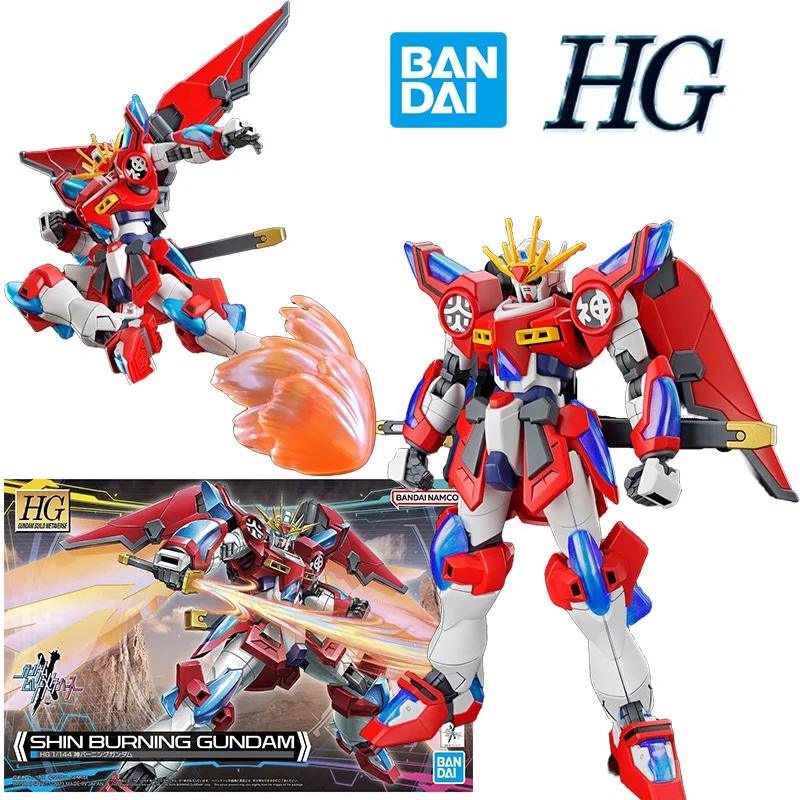 

Bandai Namco HG 1/144 Shin Burning Gundam 14Cm Anime Original Action Figure Model Kit Assemble Toy Birthday Gift Collection