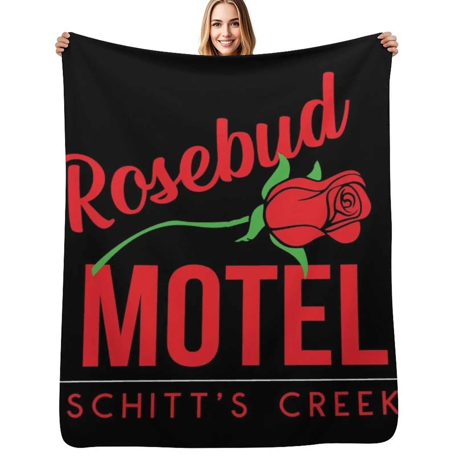 

Rosebud Motel Throw Blanket Warm Comfortable Blanket Gift for Parents Friends
