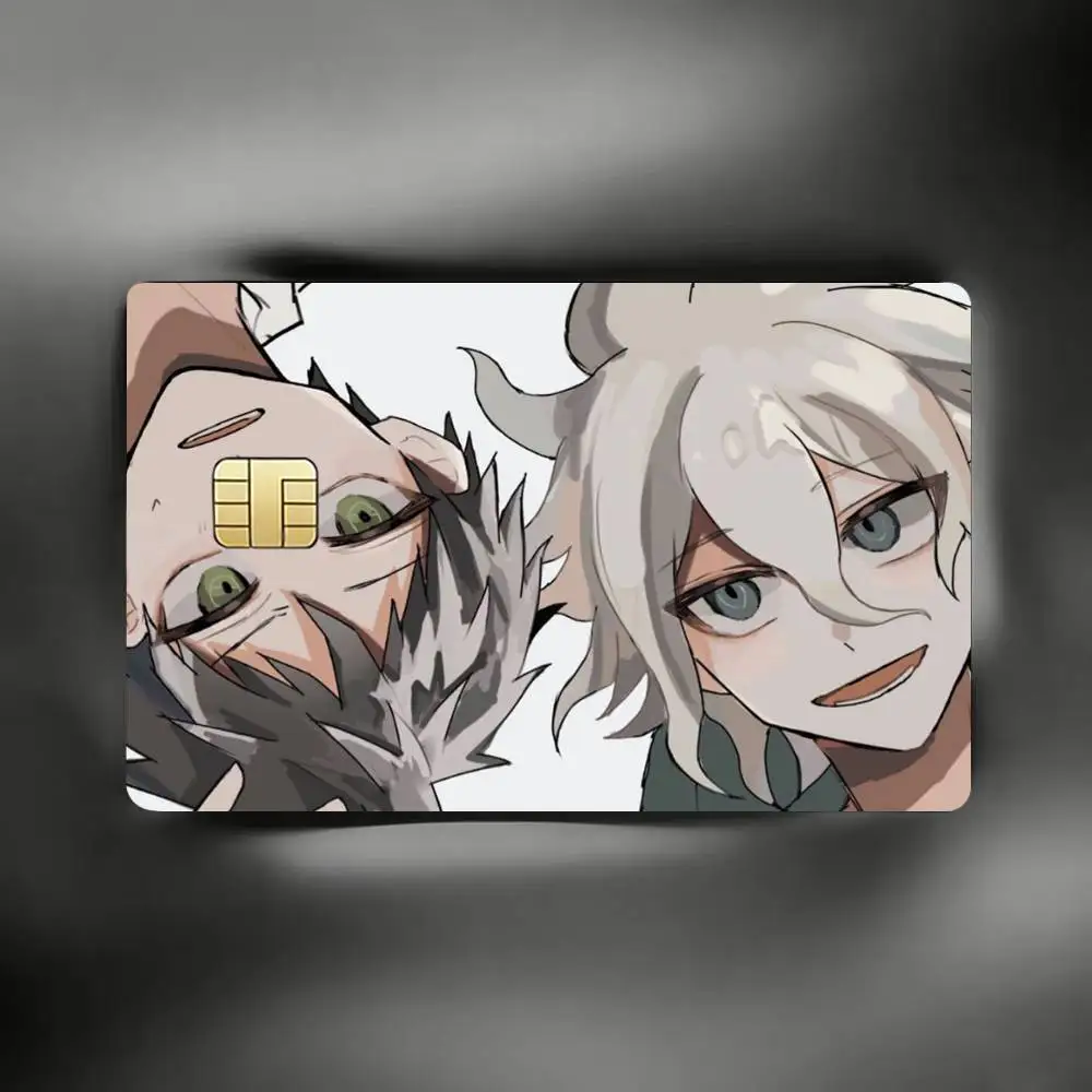 N-Nagito H-Hajime K-Komahina Decorative Waterproof Film Skin Cover Credit Card Stickers Debit Front