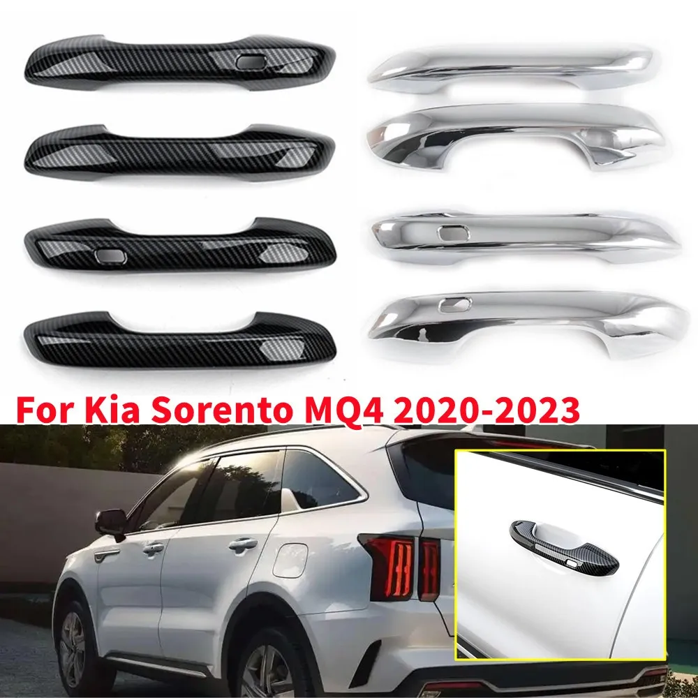 

Для Kia Sorento MQ4 2020 2021 2022 2023, внешняя боковая дверная ручка автомобиля, крышка ABS ﻿ Наклейка молдинговая отделка защитные аксессуары