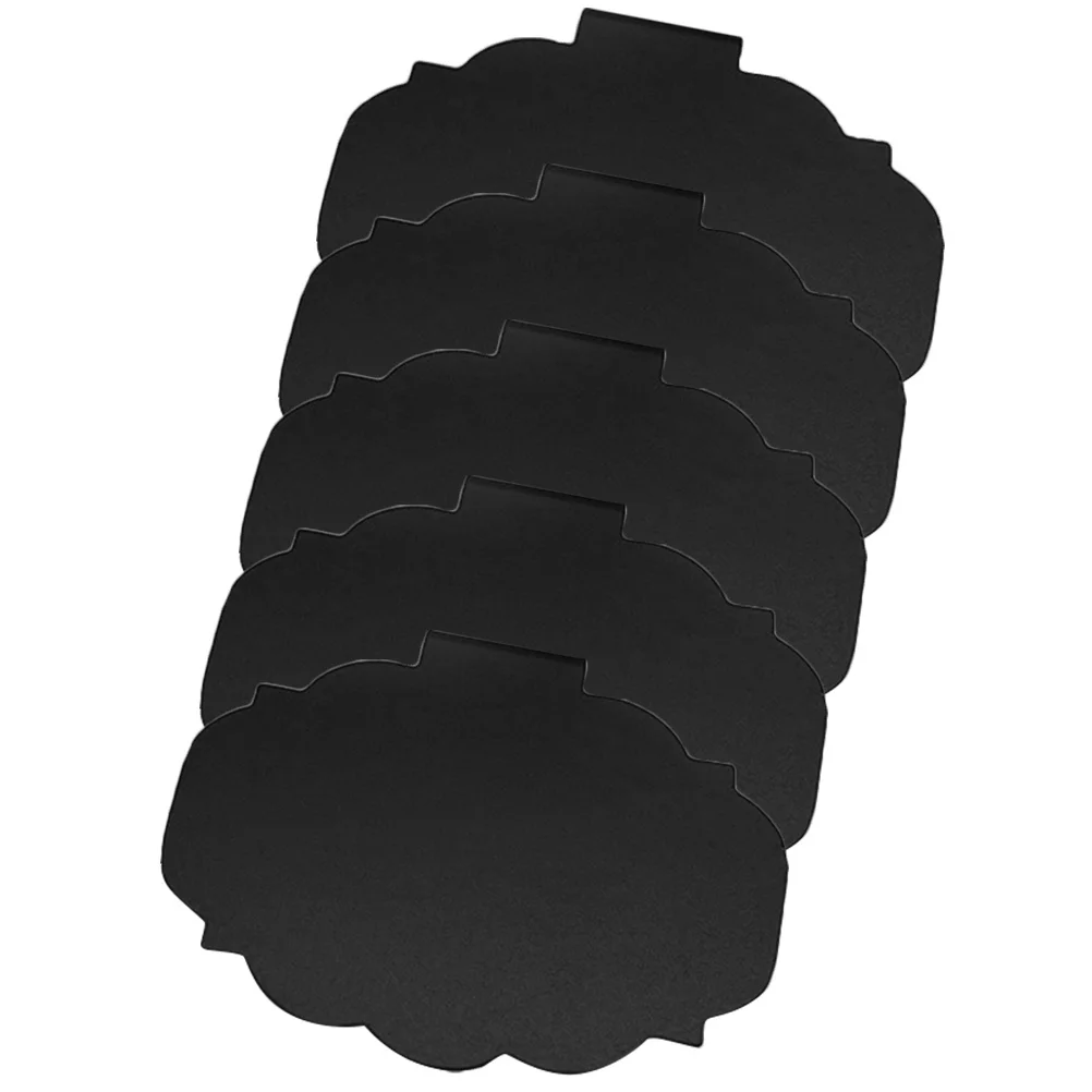 5Pcs Basket Label Price Display Clip on Plastic Blackboard Clip Message Board for Storage Box Reusable Plastic Black Board