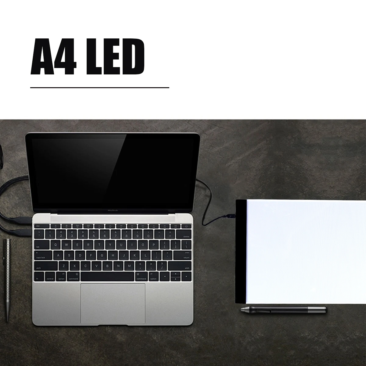 

A4 Led Artist Thin Art Stencil Board Light Box Tracing Drawing Pad Super Bright Lightweight Sleek Design For Tattoo Tracking