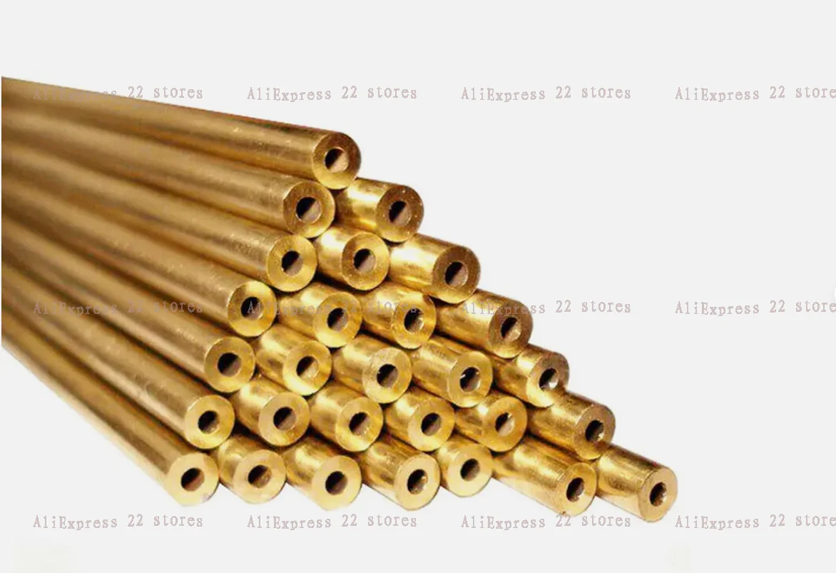 100pcs 0.3-1.5X400mm EDM Drilling Electrodes Single-Channel Brass Copper Tube