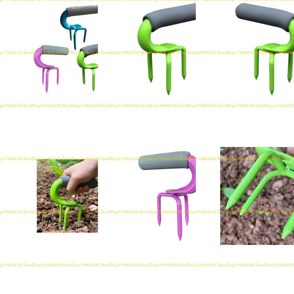 

Q2Q4 Professional Handheld Garden Claw Tool Rust Resistant Triangular Tines Pattern Enhancing Drainage For Plant Root Health
