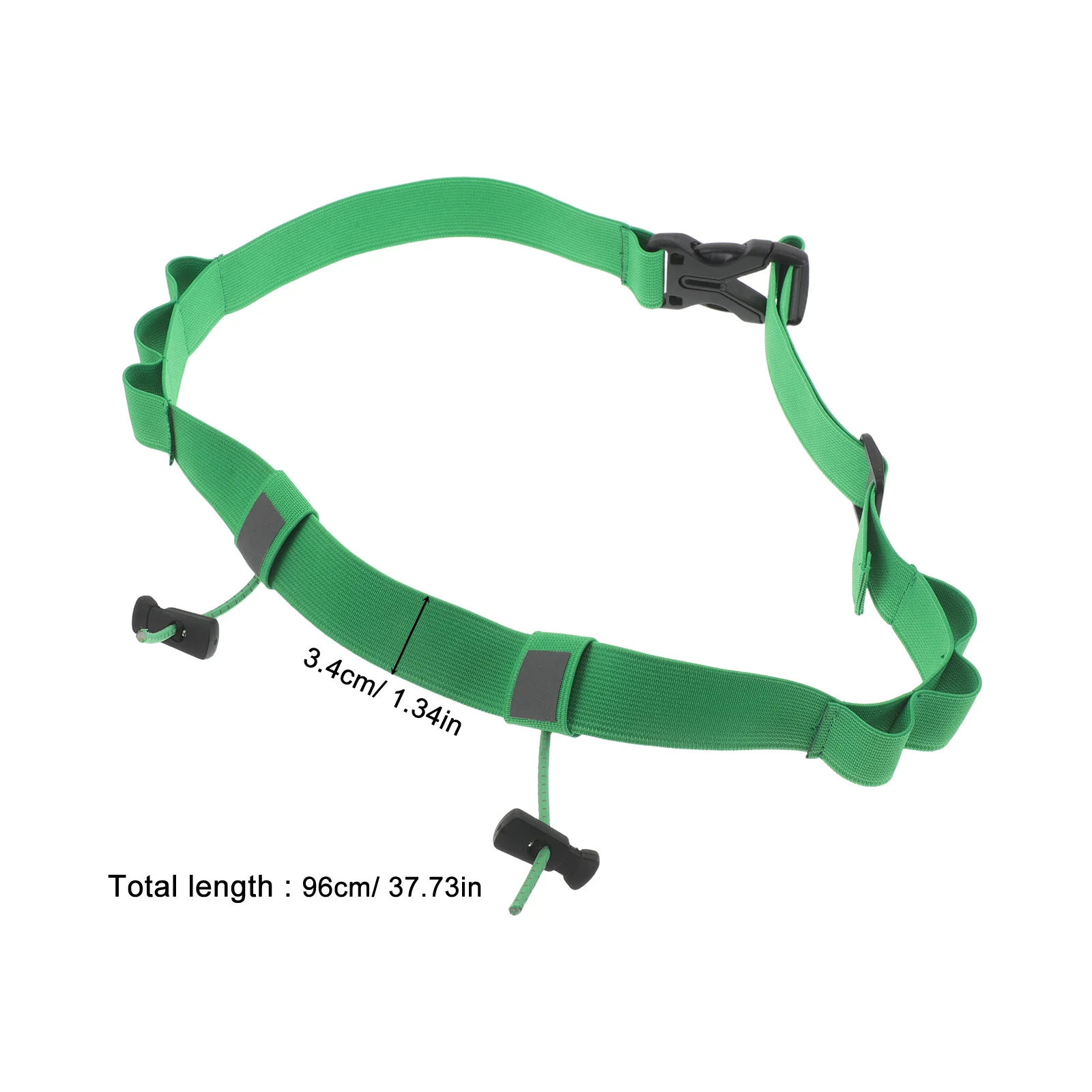 2 pçs cinto de número de corrida verde correndo cinta de cintura laços reutilizáveis dia de corrida babador ideal jogging ciclismo eventos