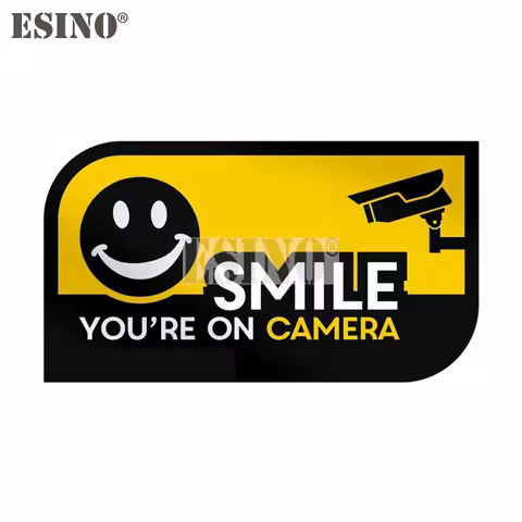 Creative Funny Smile You Are On Camera Decorative Sticker Cartoon PVC Decal Waterproof Car Body Pattern Vinyl