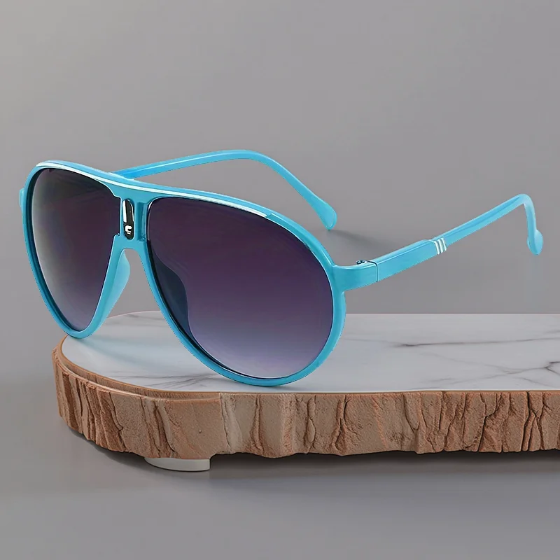 

Large curved retro style fashionable glasses, very durable, ABS lenses, suitable for casual wear, daily fashion glasses