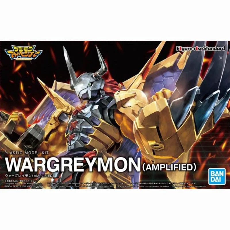 BANDAI Original box Figure-rise Standard Amplified WARGREYMON Assembly Models Ver. Anime Action Figures Model Collection Toy