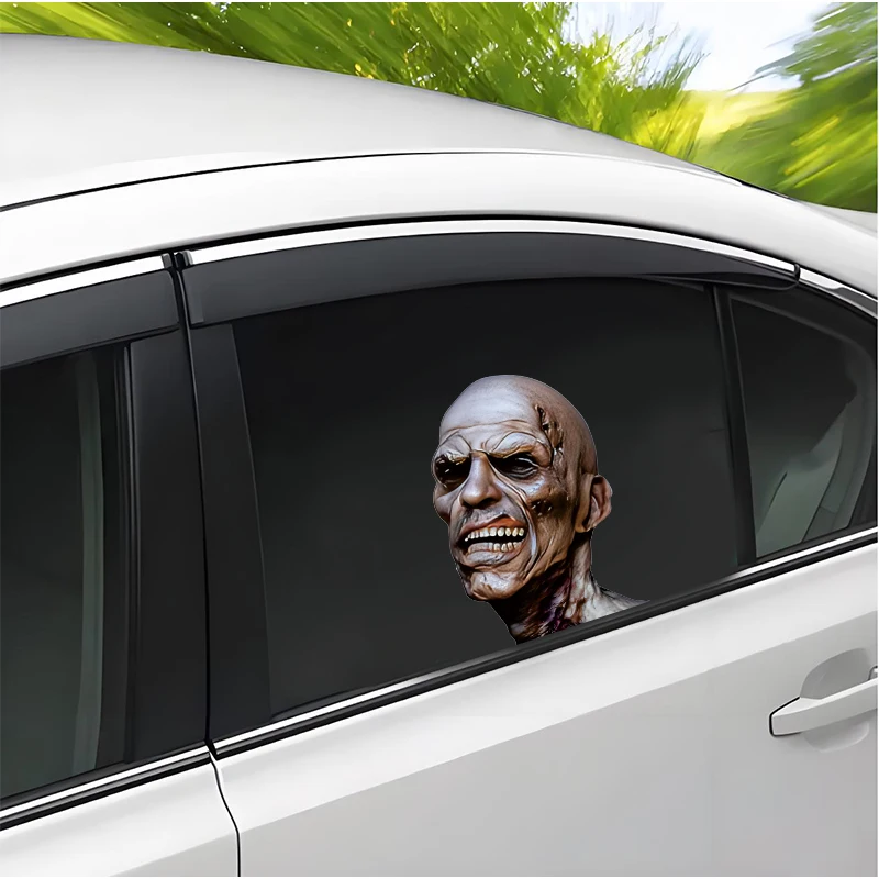 2pcs New car window stickers 3D stickers zombie vinyl stickers scary Halloween car window stickers creative car stickers