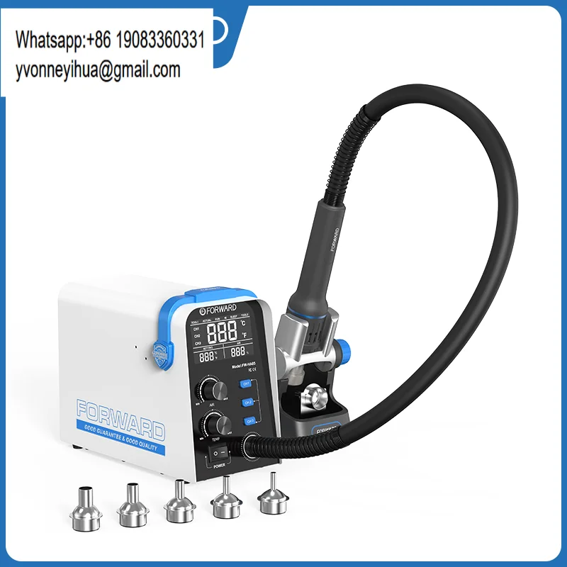 FORWARD HA05 800W Hot Air Rework SMD Soldering Station With Heat Gun Set Temperature LED Screen Display For Electronics Repairs