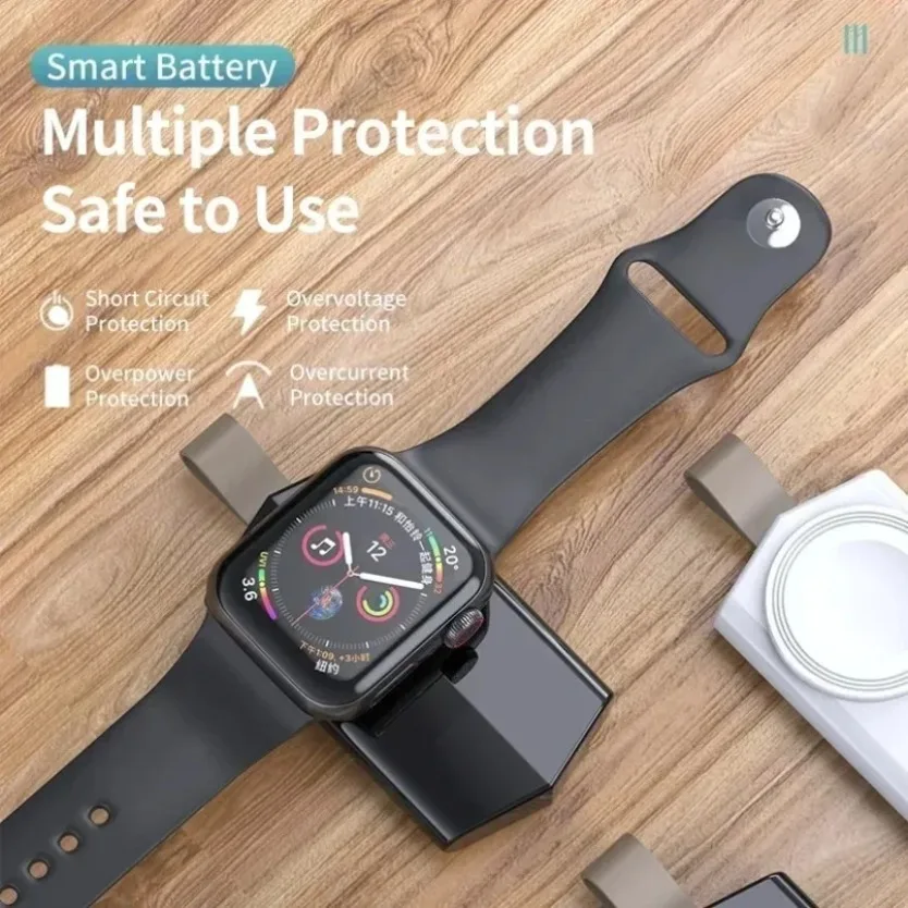 Wireless Watch Charging Dock Portable Emergency USB‑A Fast Charger Station for Apple Watch Ultra SE Multi‑Generation Smart Watch