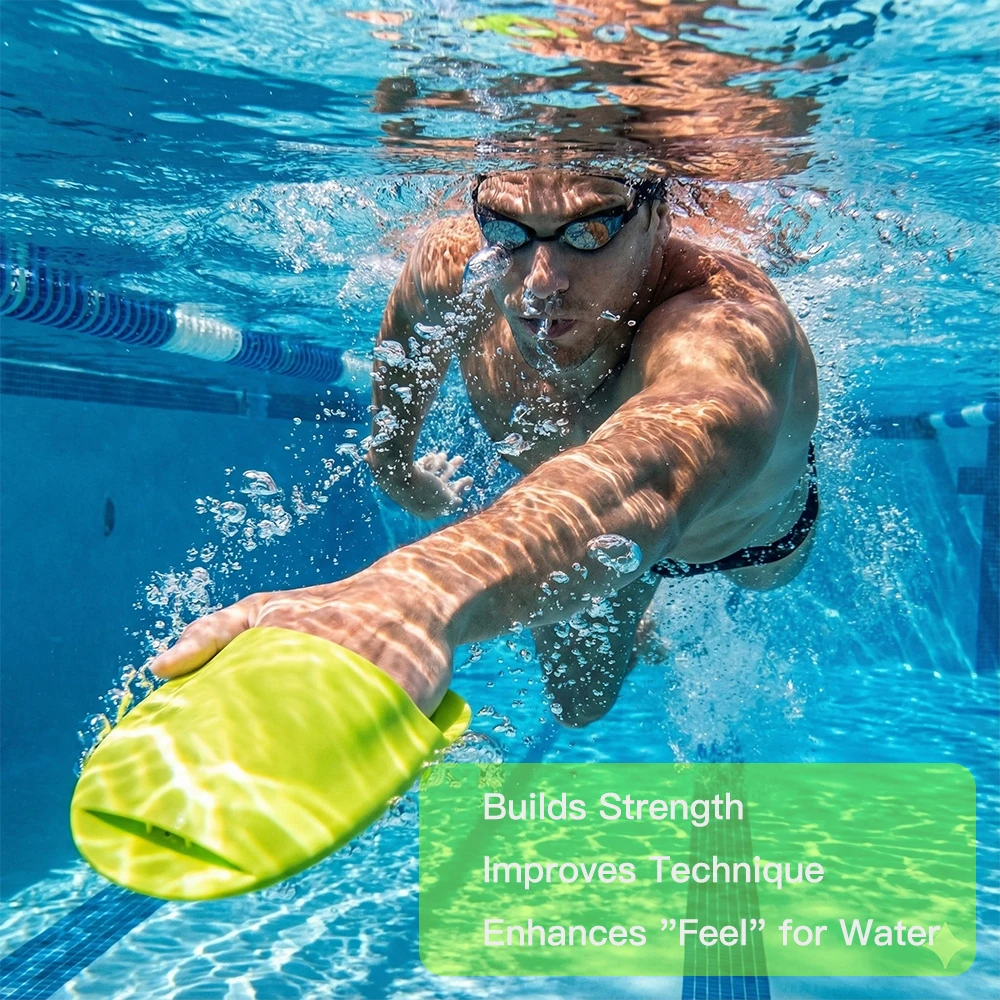 SOF Paddle Silikon-Schwimmhandpaddel – Trainingsausrüstung mit weichem Widerstand – Verbessert den Schlaganfallfang und verhindert Schulterverletzungen – Detail 6