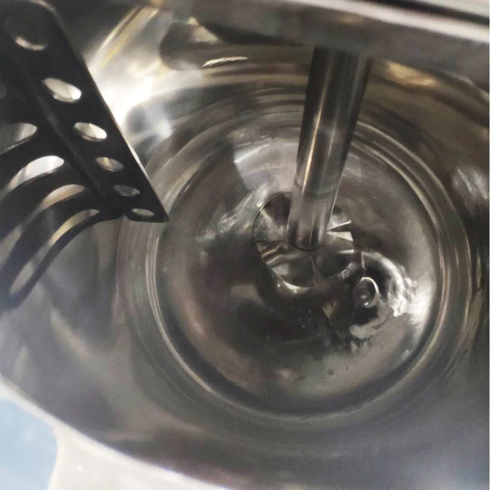 300L Stainless Steel Electric Vacuum Powder Chemical Mixer Emulsifying Homogenizer Liquid Mixing Tank With Agitator