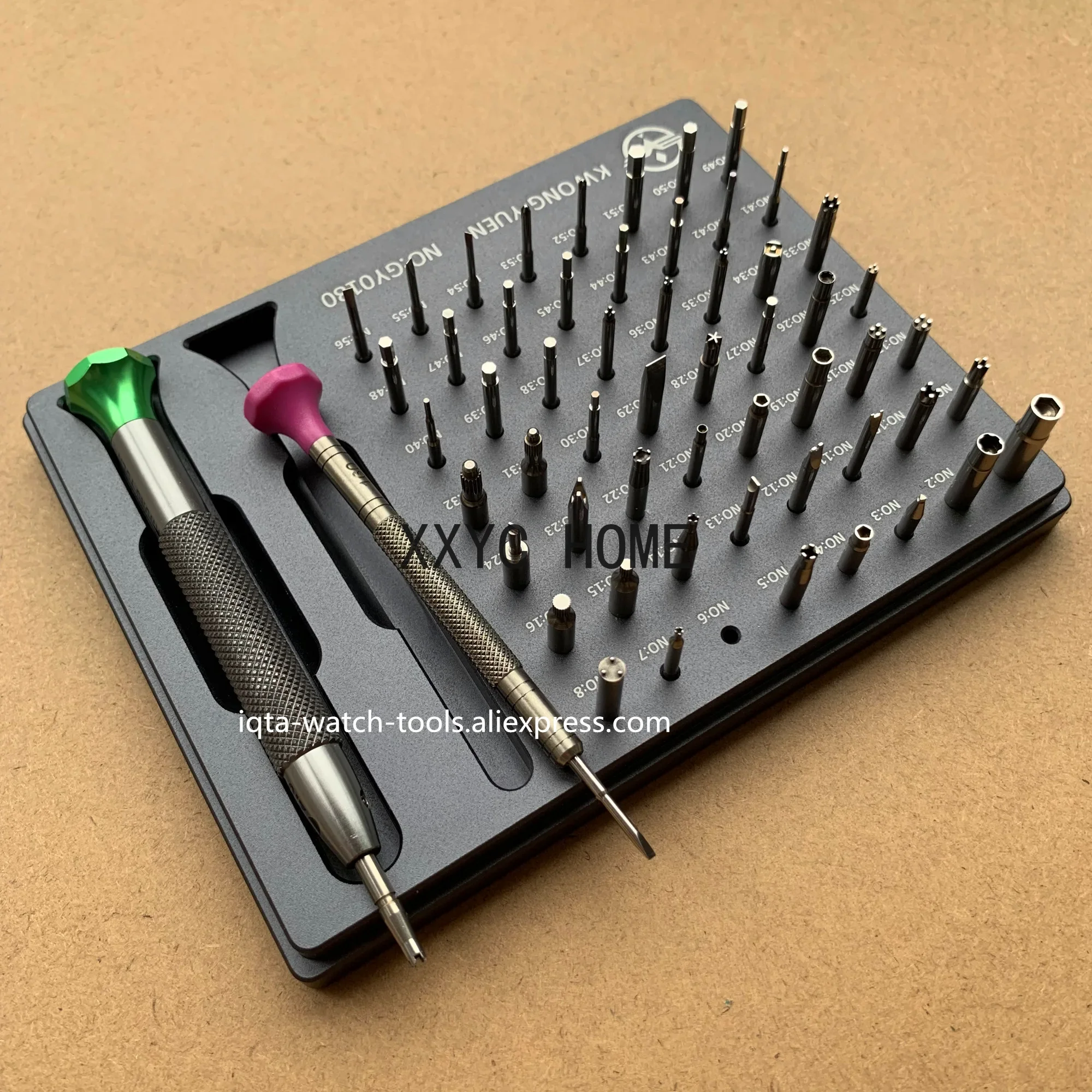 New Assortment of 56 Tips Stainless Steel Watch Screwdriver Set for Brand Watch Repair