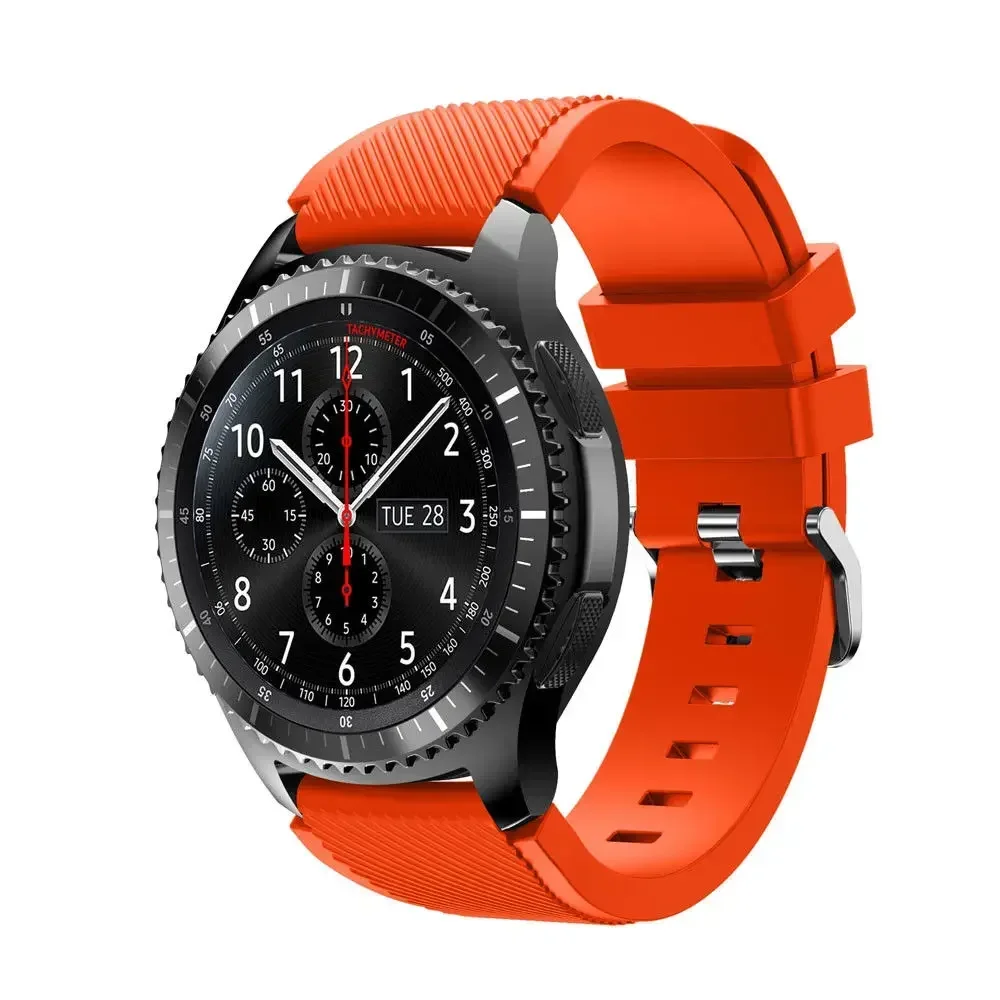 20-mm- und 22-mm-Armband für Samsung Galaxy Watch 5/6/4/3/46 mm/Active 2/Gear S3 Frontier/Sport, Silikonarmband, Huawei GT 4/3/2/2E. – Detail 14