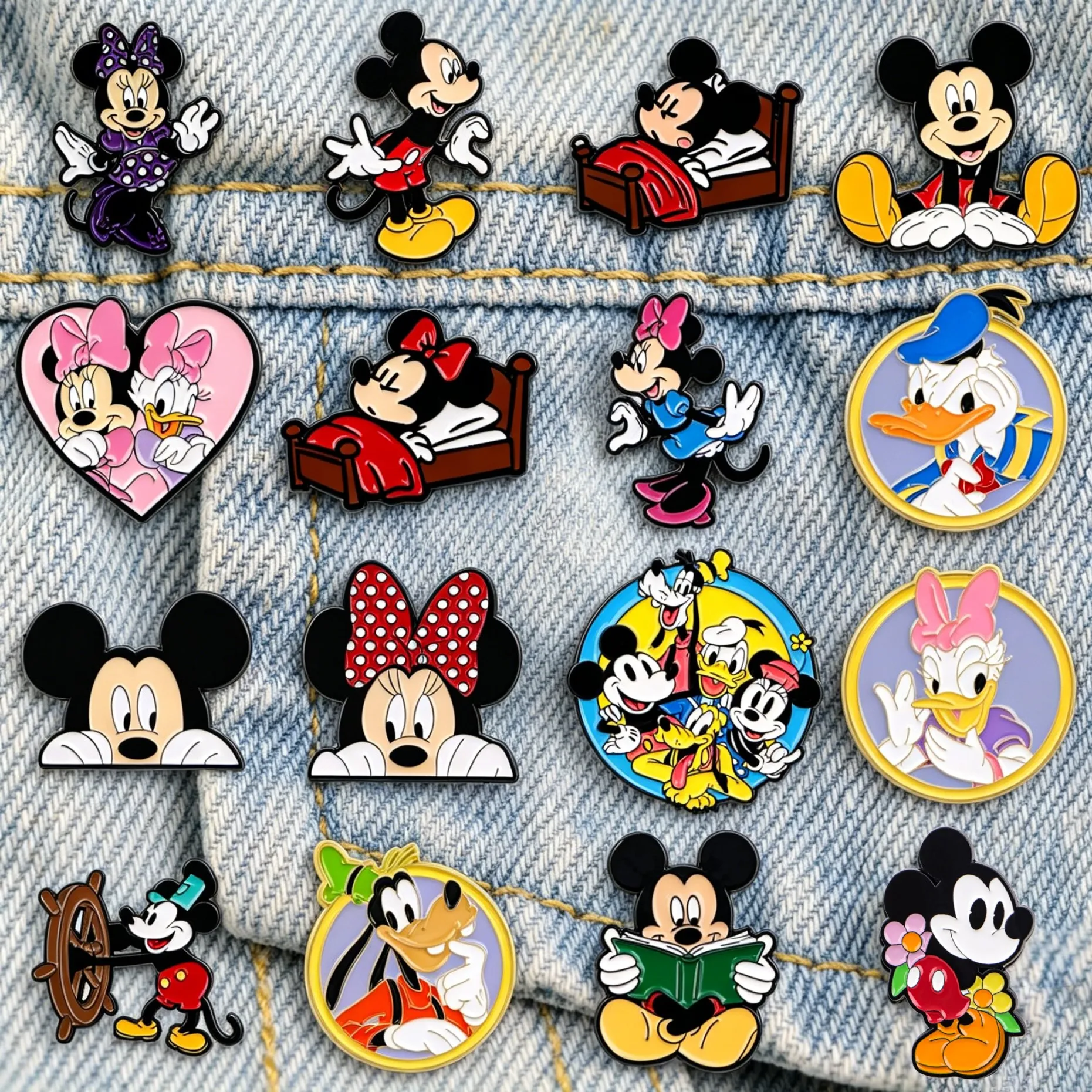 Broches de esmalte de pato, lindo broche de dibujos animados de perro para mochila, jeans, bolso, regalo, accesorios de ropa, joyería de animales