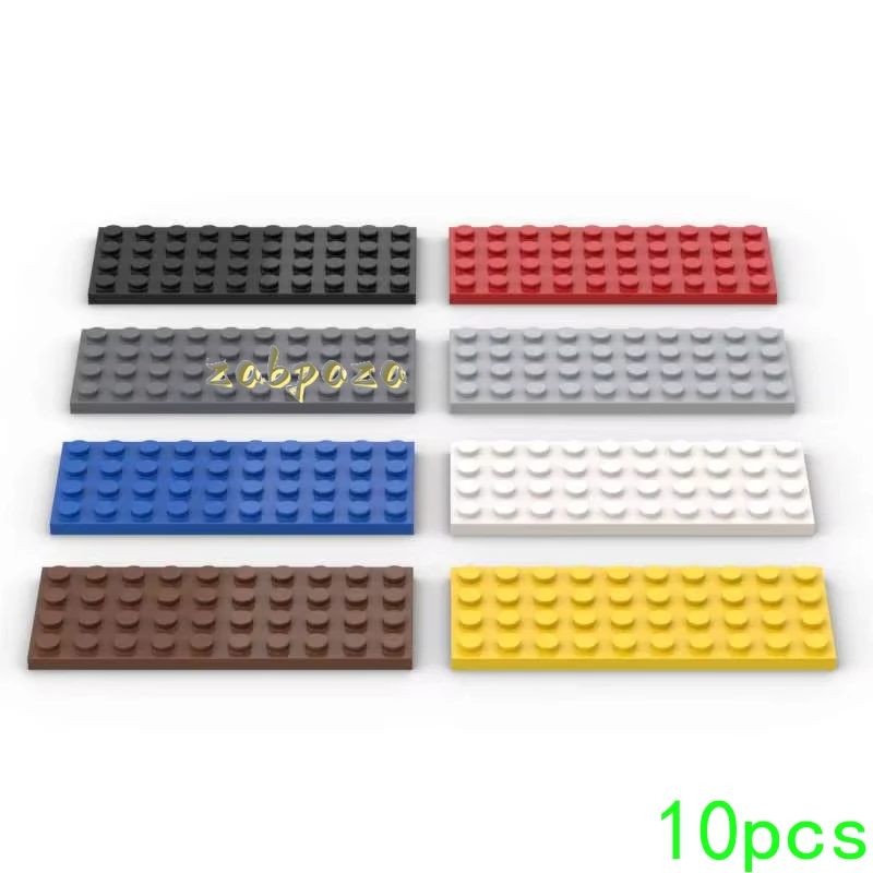 Kit de blocs de construction MOC 3030, plaque 4x10, 10 pièces, panneau de haute technologie, briques de maison, particules, idée de bricolage, jouets, cadeaux d'anniversaire pour enfants