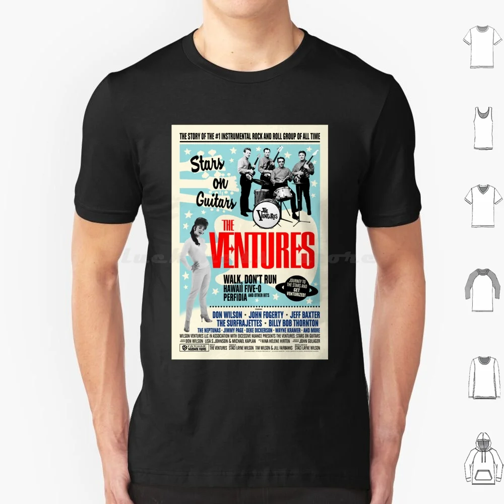 The Ventures Stars On Guitars Movie T Shirt Men Women Kids 6xl The Ventures Stars On Guitars Retro 60s Surf
