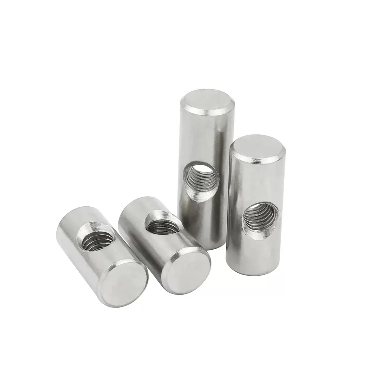 304 Stainless Steel Cylindrical Pin Cross Hole Drilling And Embedded Connecting Word Hammer Nut/Shaped Hammer Pin  Fastener