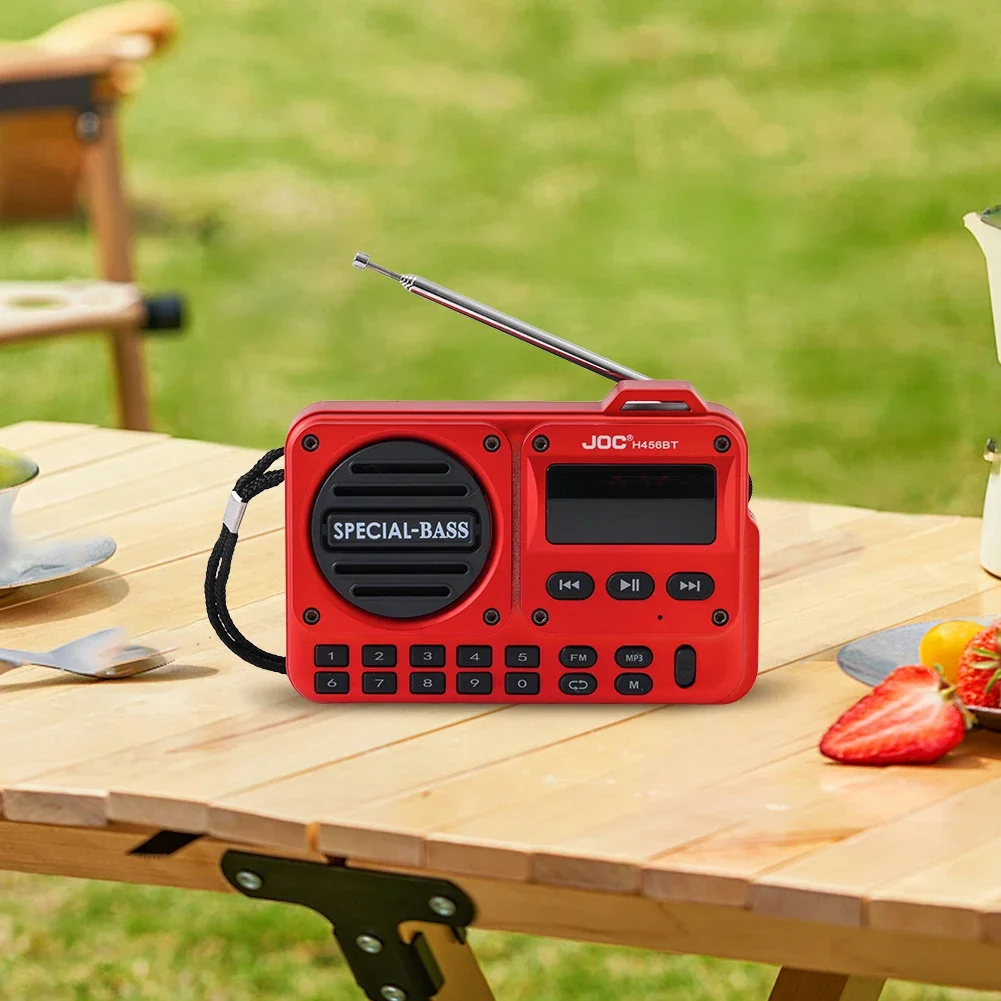 Портативный FM-радио, перезаряжаемый цифровой радиорекордер, BT 5,4, радиодинамик для дома, путешествий, подарки для пожилых людей, пожилых людей