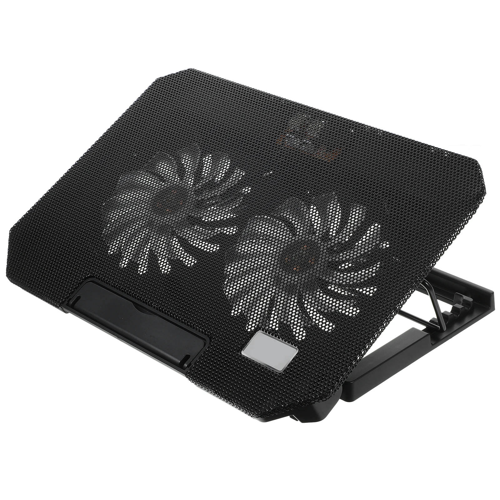

Laptop Cooling Base Stand Black Plastic Rack with Fan for Efficient Cooling Multi-functional Gaming Ventilation Pad