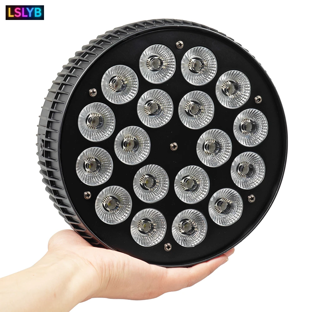 

18x18w RGBWA UV DJ Par Lights Aluminum alloy Stage Par Light Flat Par Light DMX512 Stage Wash Wall Lamp