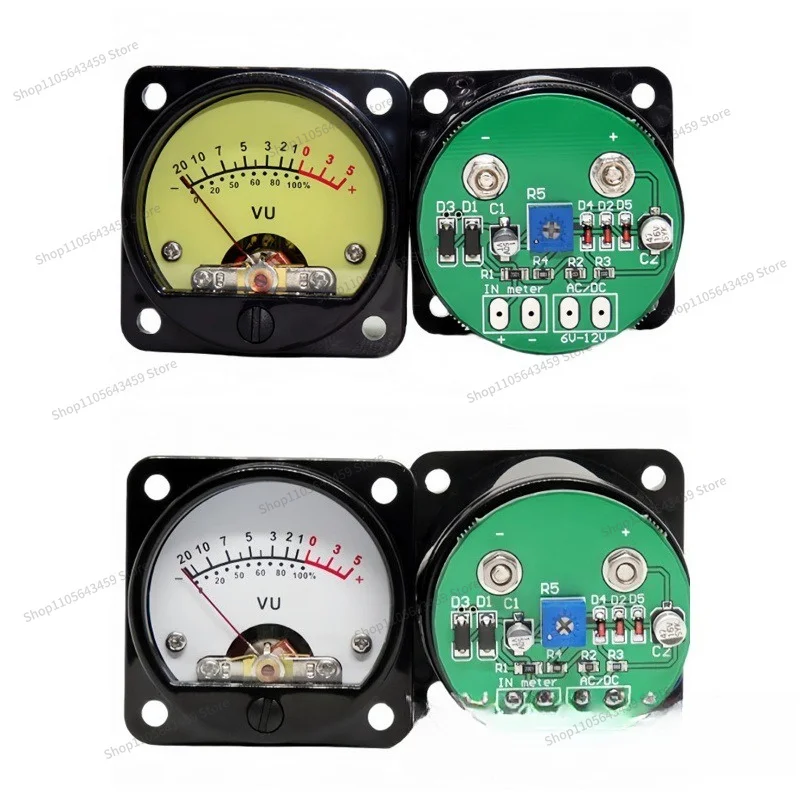 For 45mm pointer type power amplifier VU level meter with special driver board connected to the output of the power amplifier