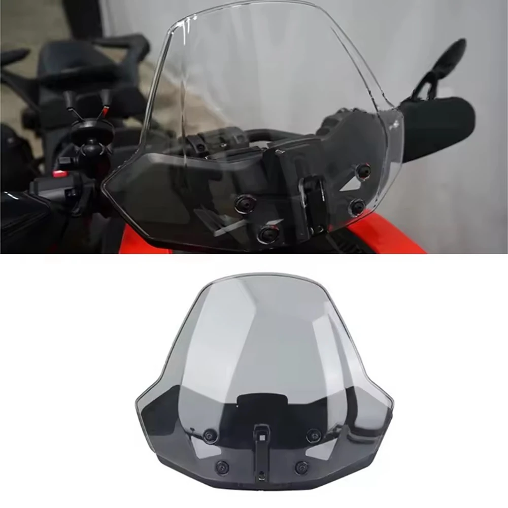 NCSMT Motorcycle Adjustable Windscreen Windshield for Can-Am Ryker 600 900 Sport Rally Edition 900 ACE 2019-2023,A