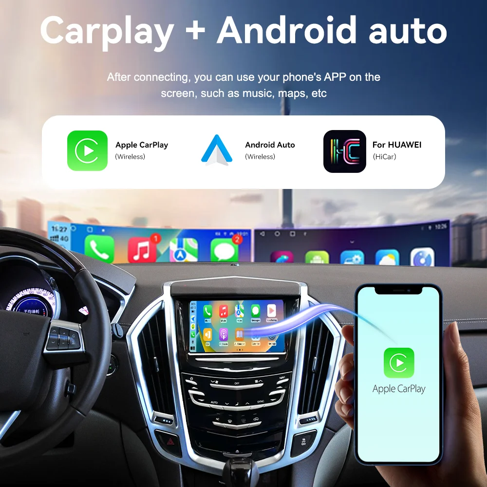 Auto Stereo for ATS/ ATS-L /SRX/XTS/CTS 2011-2019 Touch Screen Auto Wireless Carplay Multimedia Player Head Unit
