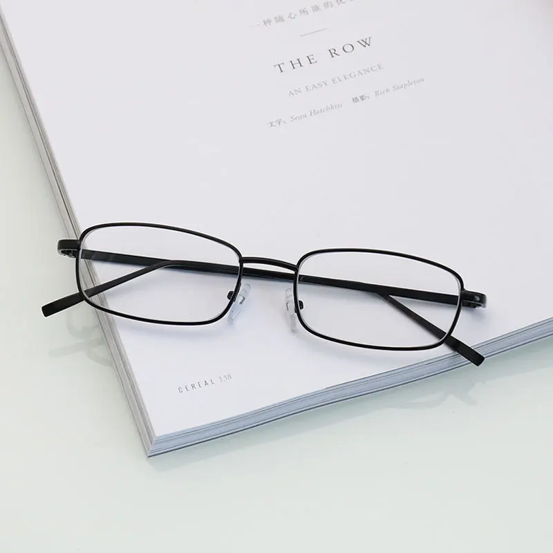 Vintage Glasses Decorative Costume Eyeglasses Retro Metal Small Square Frame Y2K Harajuku Women Clear Lens Anime Cosplay Party