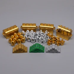 Moc Treasure Box Coin Diamond Ore Gold Silver Cash Money Set Accessories Kids Toys For Children City Building Blocks