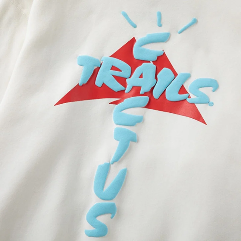 الصبار جاك هوديي شارع العليا رسالة رغوة مطبوعة الصوف مقنعين البلوز الرجال النساء زوجين البلوز جيرسي