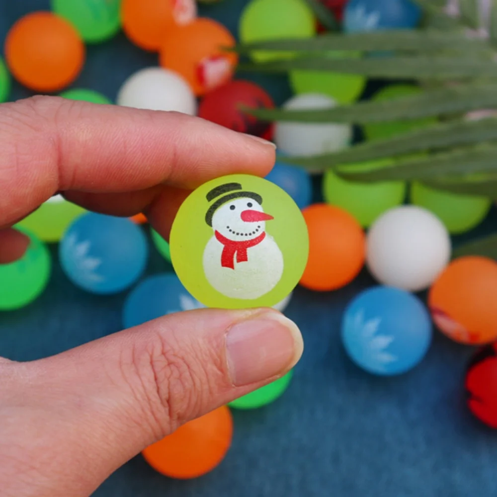 6/12/18/24 قطعة عيد الميلاد الصغيرة موضوع نمط تمتد الكرة لعبة لعيد الميلاد السنة الجديدة كرنفال لوازم الحفلات هدية حشو جائزة #5