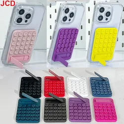 Silicone Magnetic Suction Cup Phone Mount Mini Sticker Bracket Universal Mobile Phones Stand Hands-Free Mirror Cellphone Holde