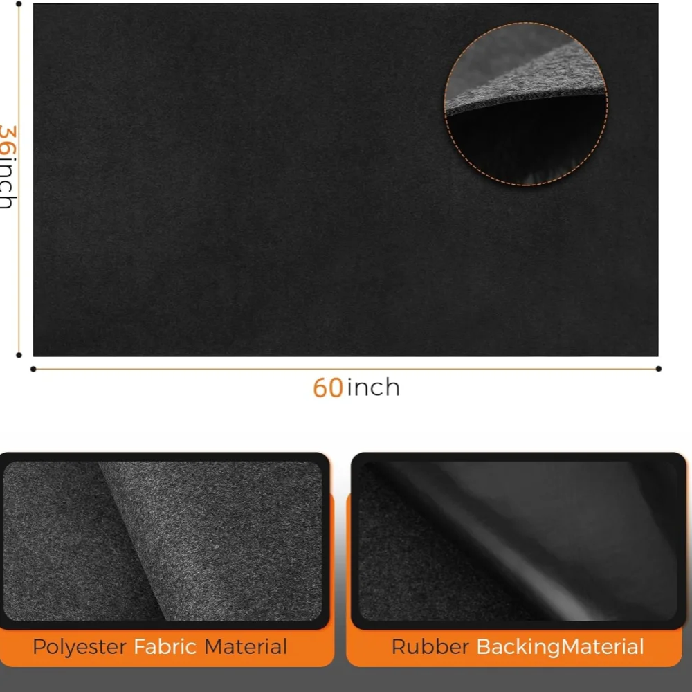 36x60inch Oil Spill Mat Car Maintenance Mat Proof Protective Waterproof Garage Mat Car Oil Leak Absorption Mat Auto Repair Pad