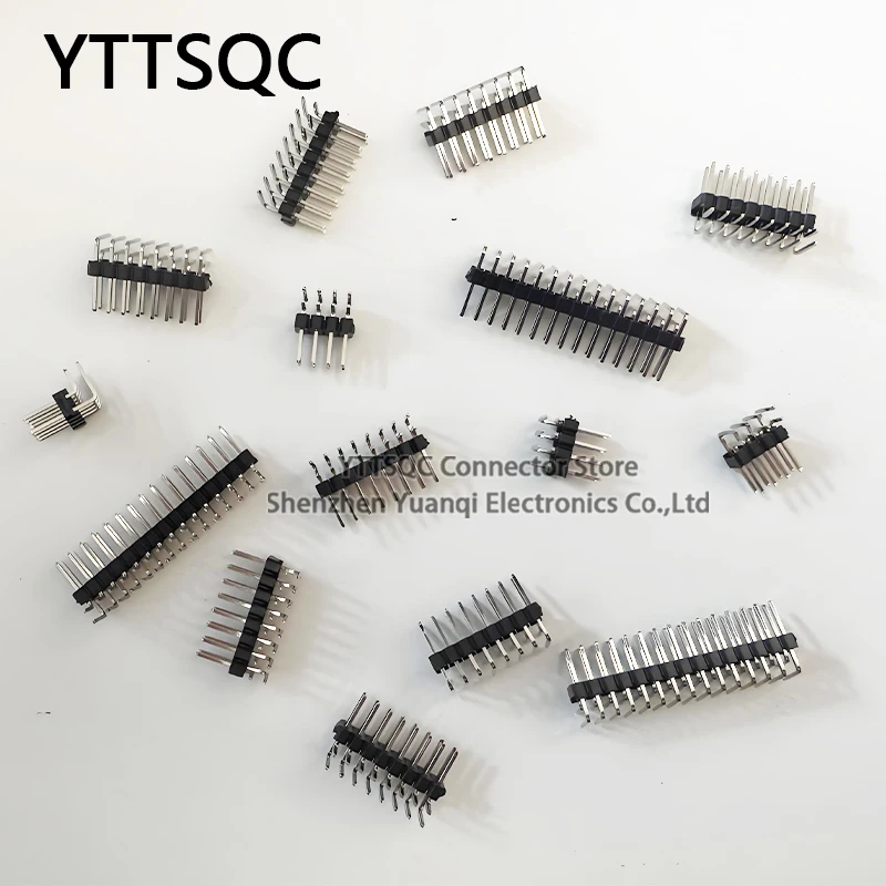 2.54mm Right Angle 2*3/4/5/6/8/10/40P Double Row R1 B6mm 0.1