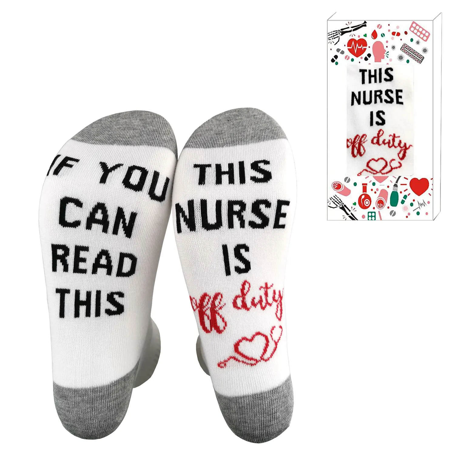 Funny socks Women's Mom Grandma Retirement Dentist Nurse Socks with Gift Box Gifts for Her