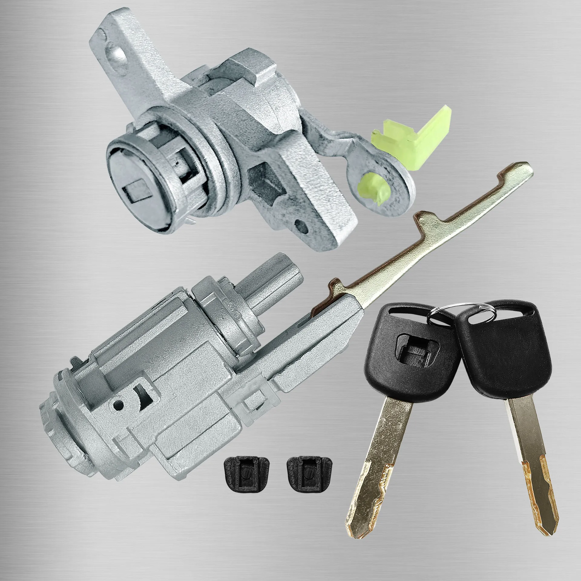 Suitable for Honda Old Odyssey Car Lock Set, 2 Keys, 1 Car Ignition Lock, 1 Door Lock Cylinder