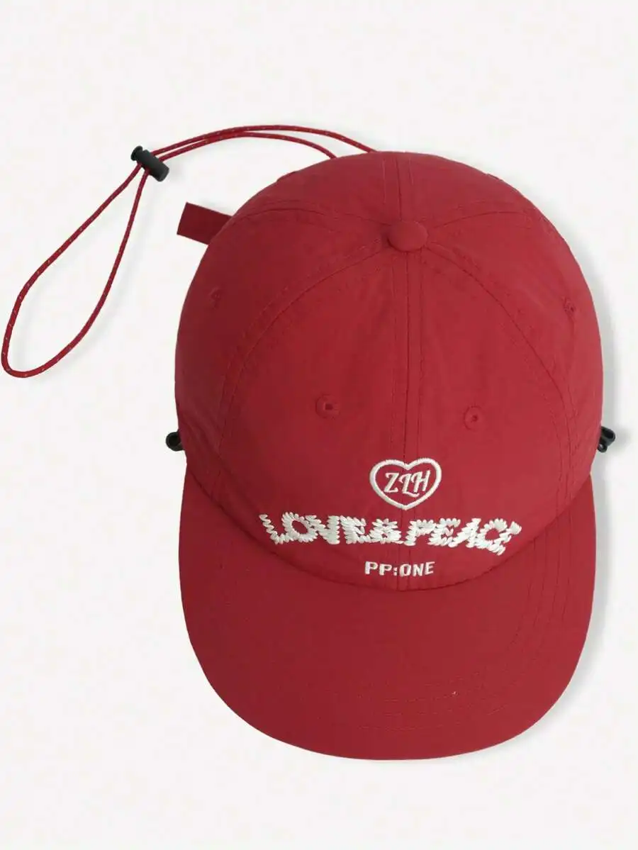 Unisex-Baseballkappe mit Schnelltrocknungs-Funktion und Kordelzug, Dünner Schirm, Street-Brand Snapback-Mütze, Vielseitige Hip-Hop-Kappe, Sommer, Strand – Detail 11