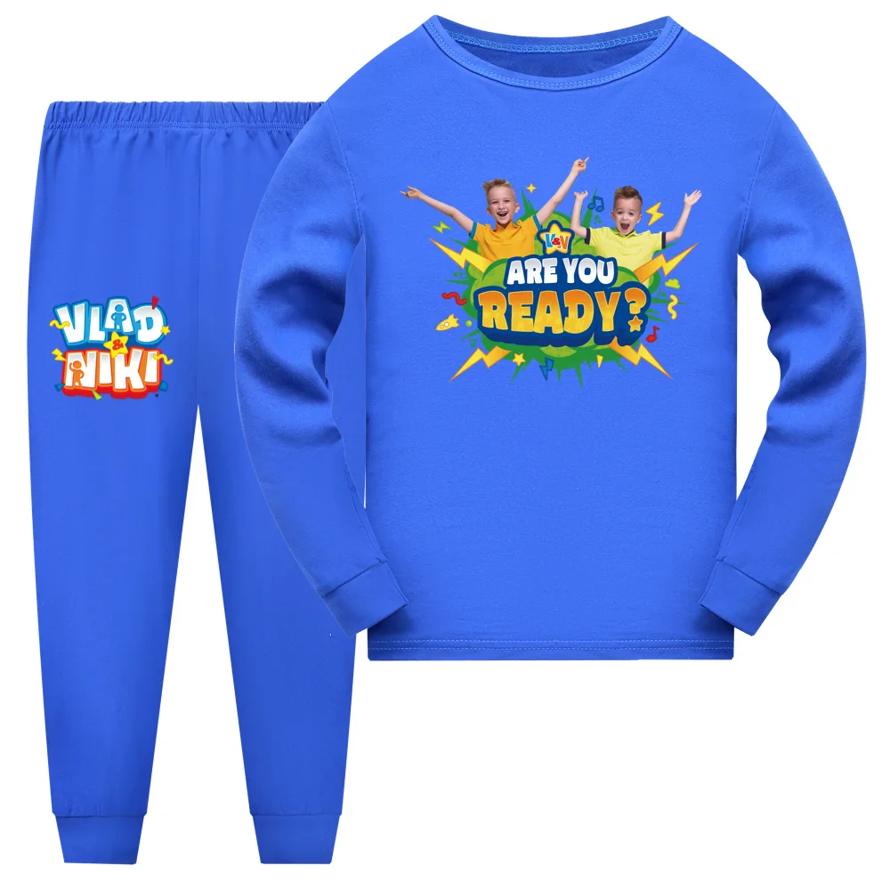 Vlad and Niki Kids Clothes Baby Girls Homewear Toddler Boys Nightwear Pajamas Teenager Girl Pyjamas Children Christmas Pijama