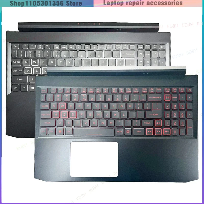 Original NEW Backlight US Keyboard For Acer Nitro 5 AN515-55 AN515-56 AN515-57 N20C1 N18C3 Laptop Top Case Upper Cover Palmrest