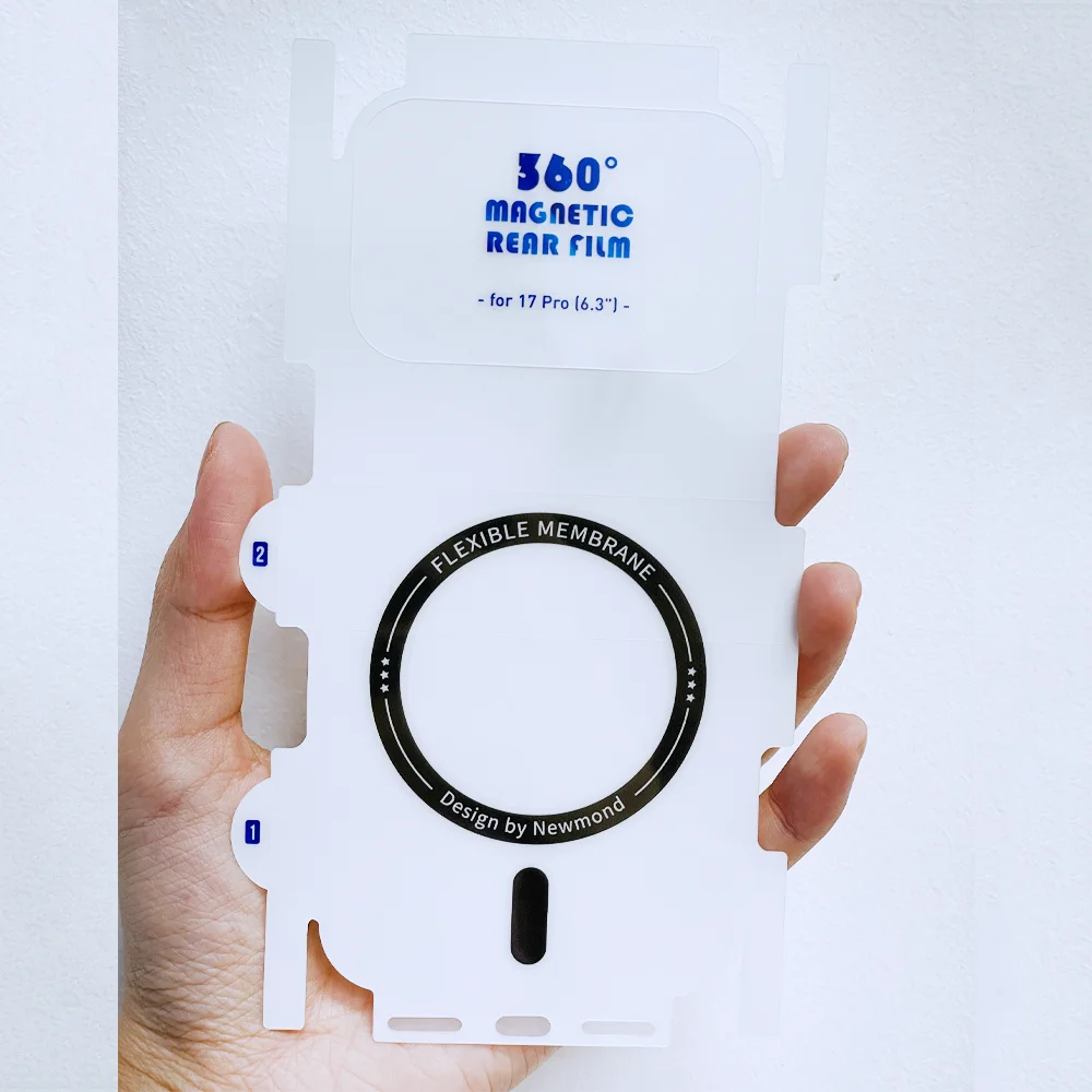 

1/3/5Pcs Magnetic Matte Full Wrap TPU Back Film Screen Protector For iPhone 17 Air 16 15 14 13 Pro Max Plus Mini Full Back Film