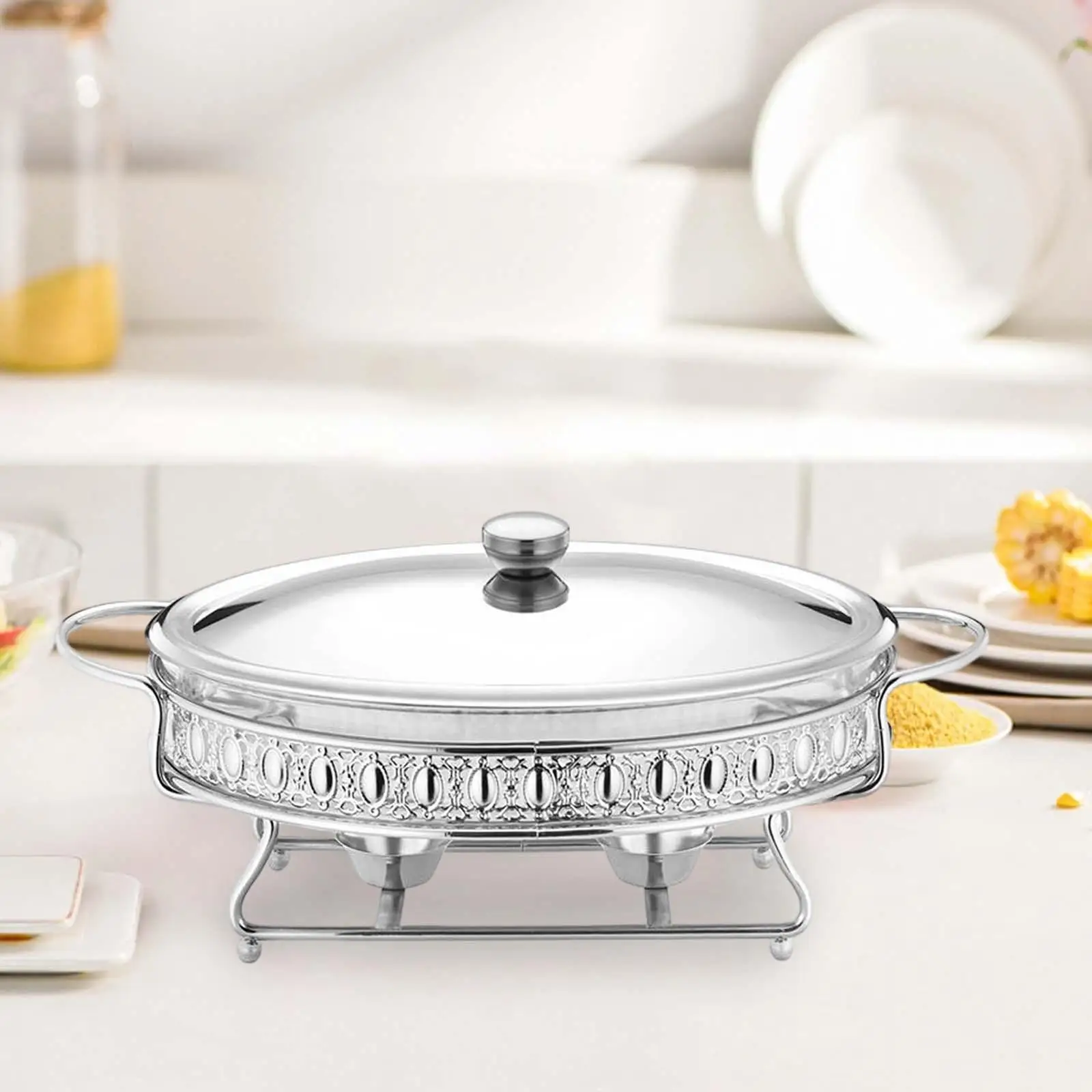 Complete Chafer Set with Water Pan Round Chafing Dish Chafing Dish Buffet Set