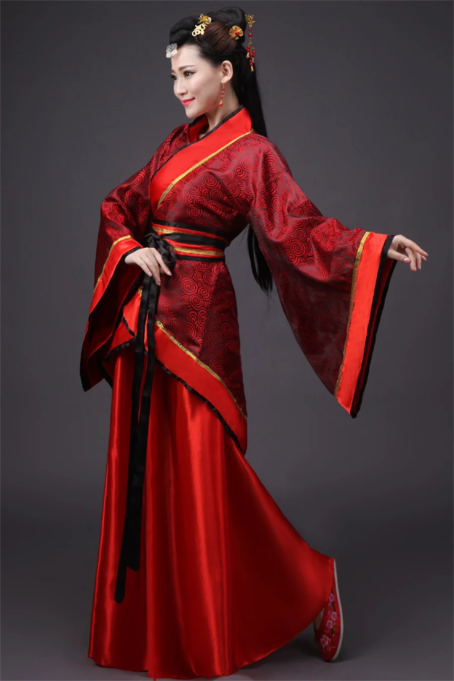 Trajes tradicionais chineses para mulheres, terno tang, hanfu, cheongsam feminino, vestido de dança de palco, ano novo, performance adulta